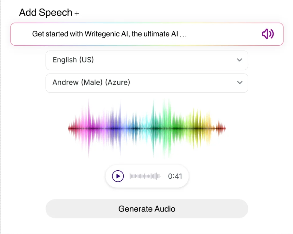 AI Text to speech (Voiceover)