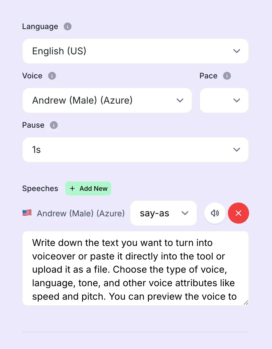 AI Voiceover (Text to Speech) by Writegenic AI