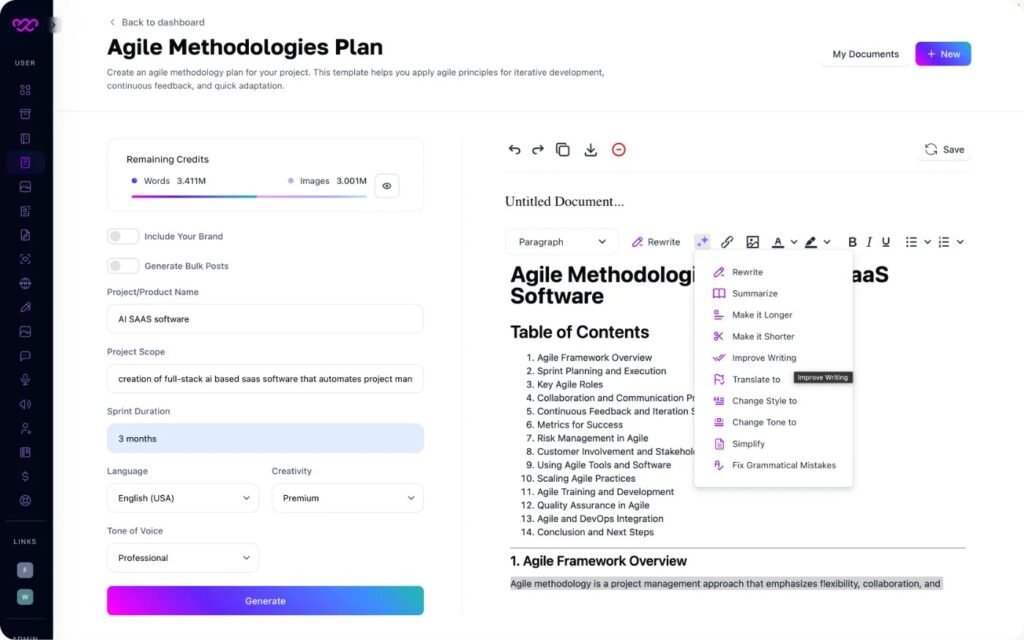 Revolutionary Agile Project Methodology Tool – AI Optimized
