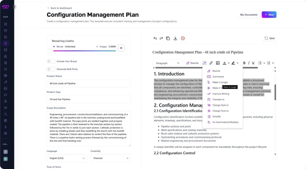 Configuration Management Plan Generator – Smart & Easy