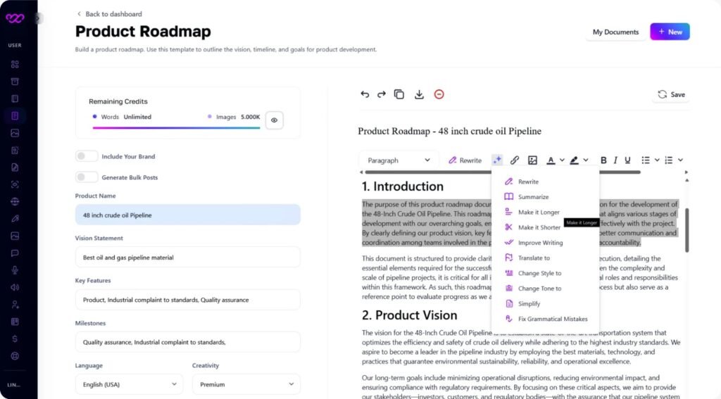 Product Design Rodmap Product Roadmap Management Plan Generator - Instantly