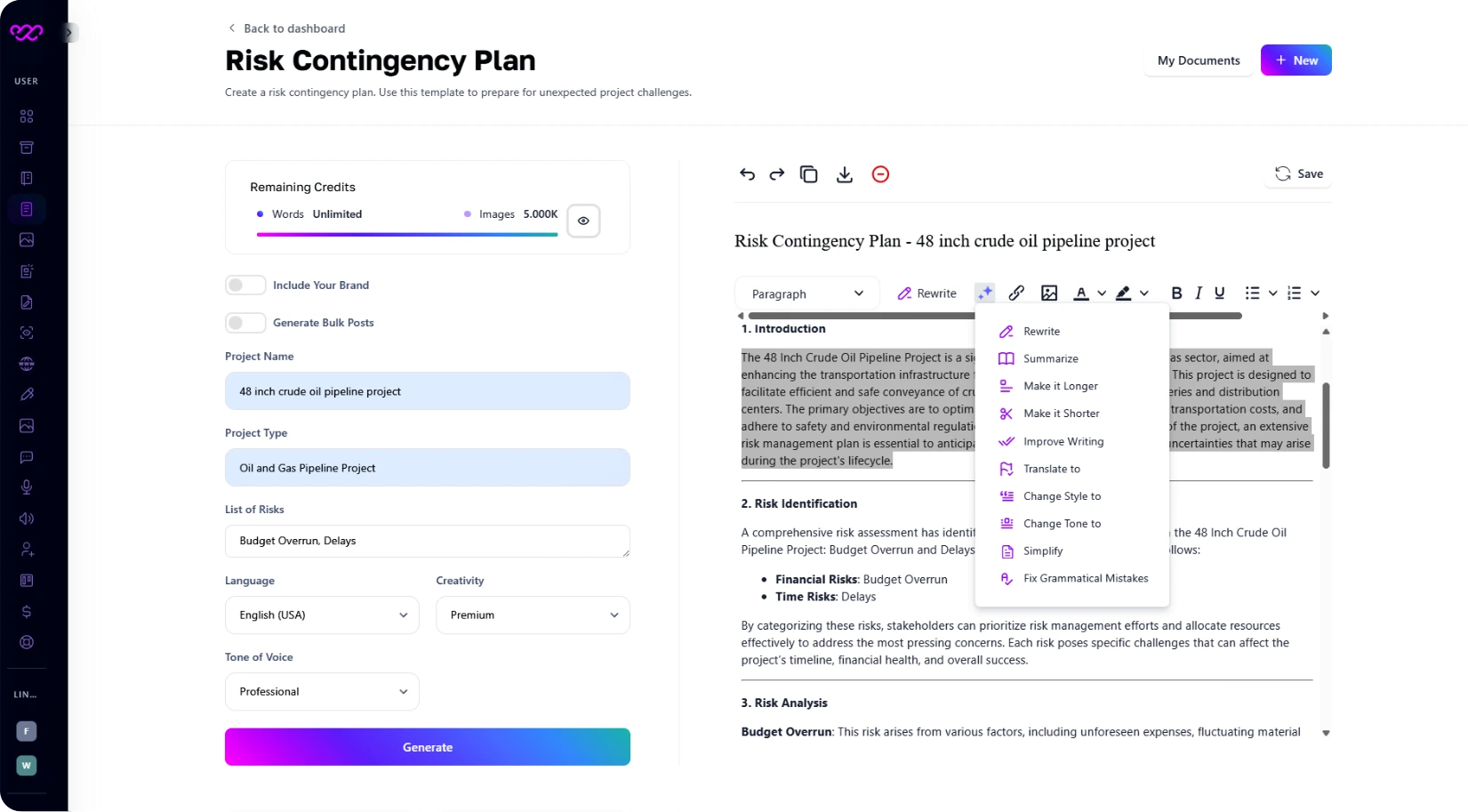 Risk Contingency Plan Risk Contingency Plan