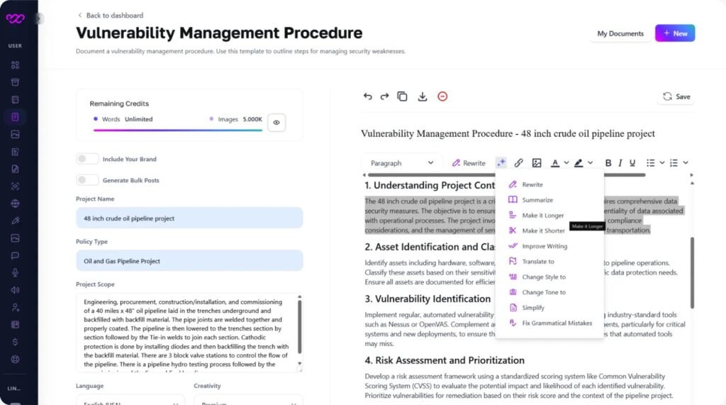 Smart Vulnerability Management Procedure Ai Tool