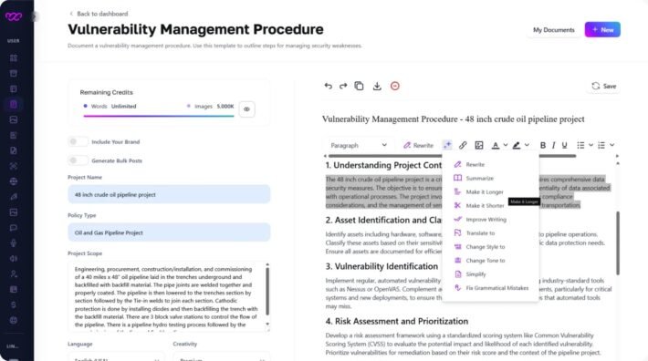 Smart Vulnerability Management Procedure Ai Tool