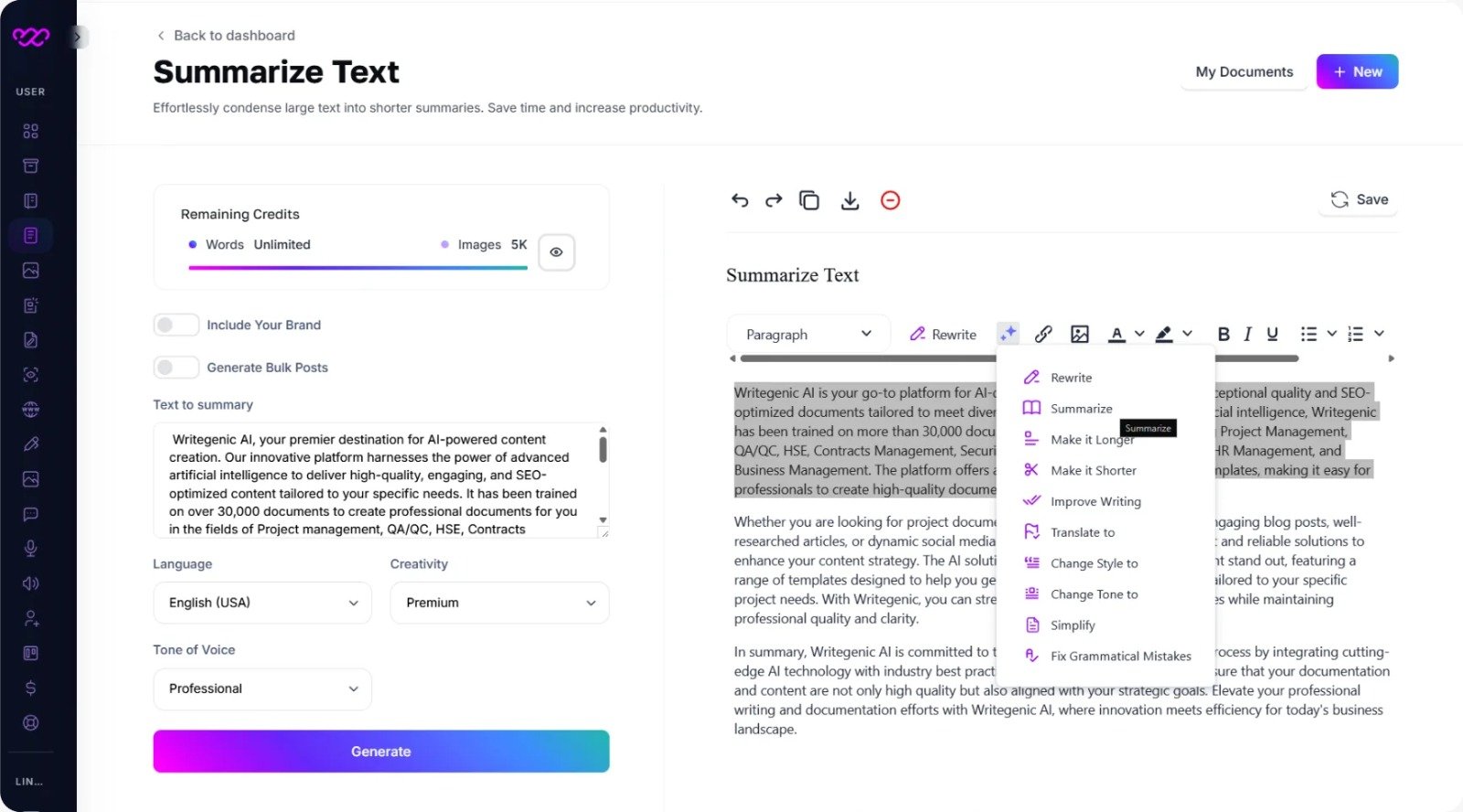 Summarize Text Summarize Text