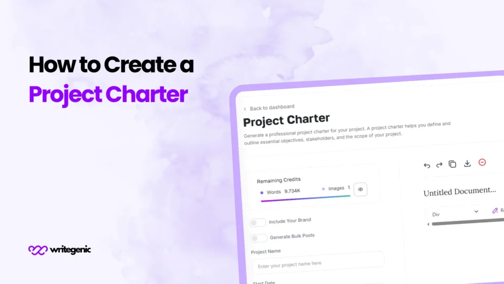 How to Create a Project Charter