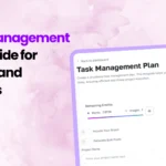 Task Management Plan Guide for Teams and Projects