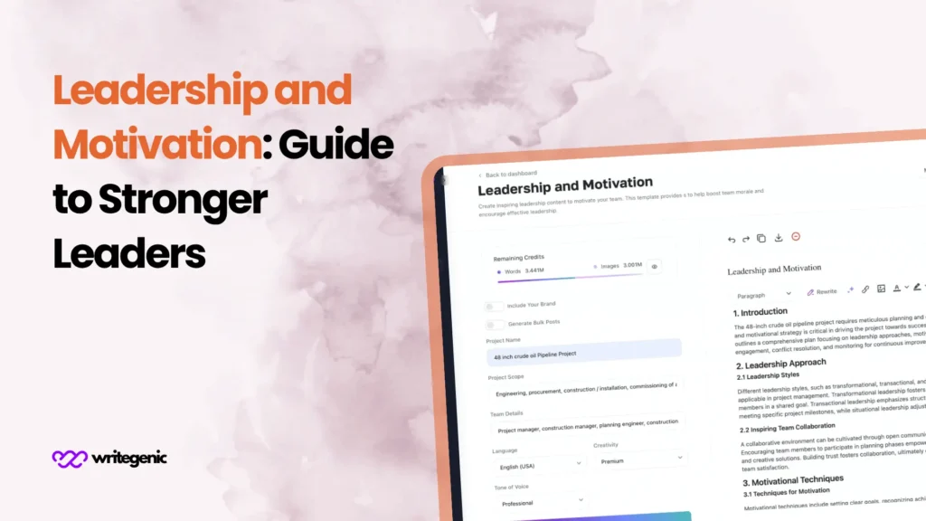 Leadership and Motivation: Guide to Stronger Leaders Leadership and Motivation Guide to Stronger Leaders
