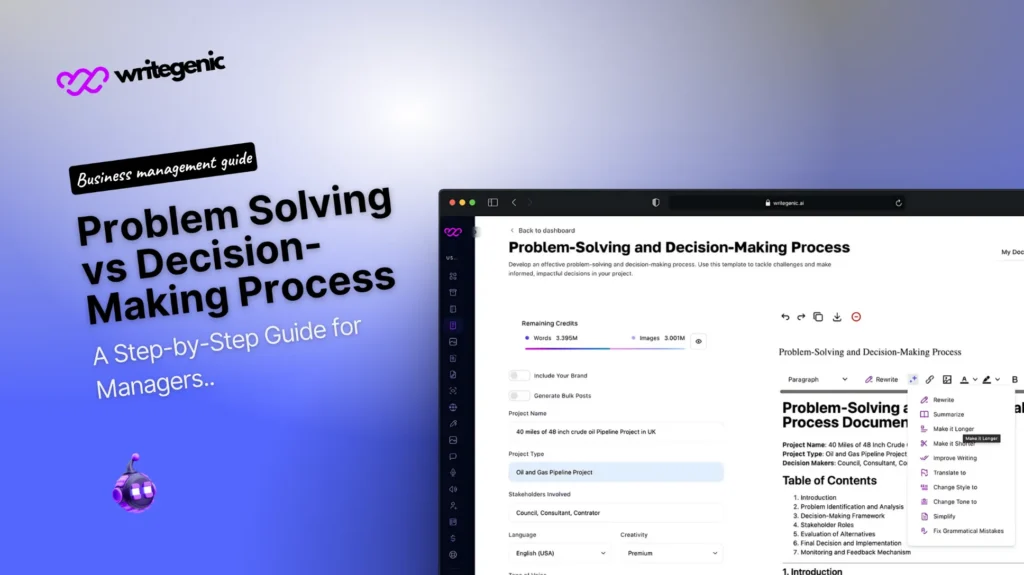 Problem solving vs Decision making in management