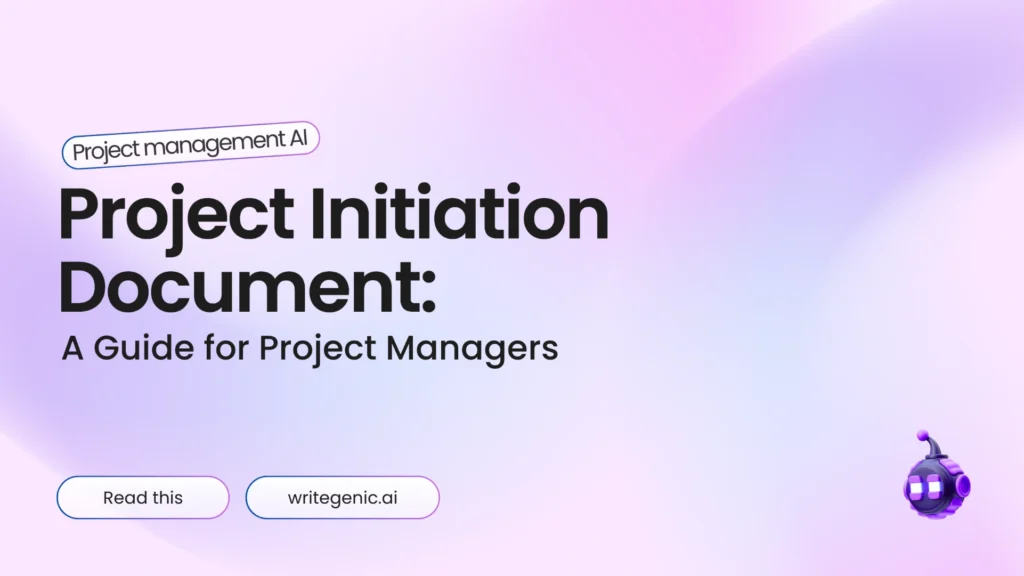 Project Initiation document- A guide for project managers