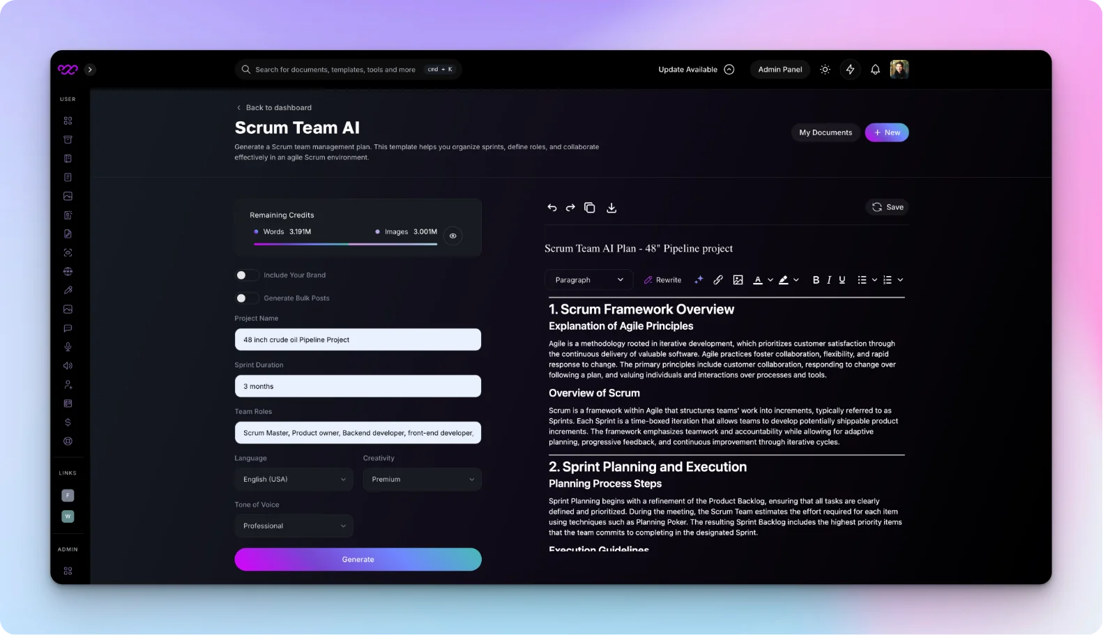 Scrum Team AI: What It Is and How It Benefits Agile Teams How to use scrum team AI by Writegenic AI