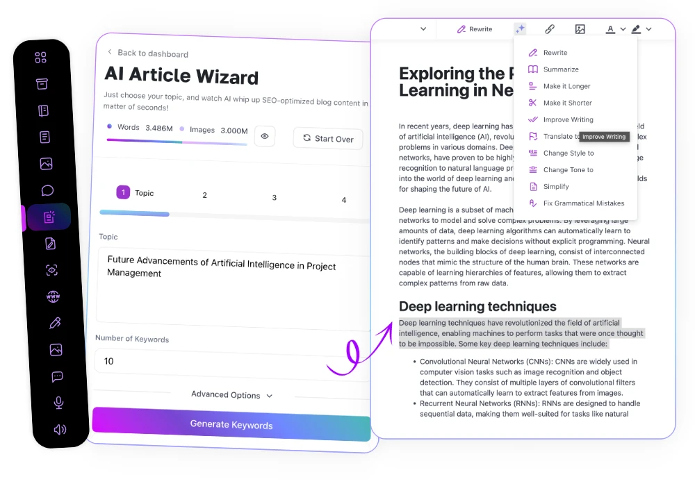 AI article wizard